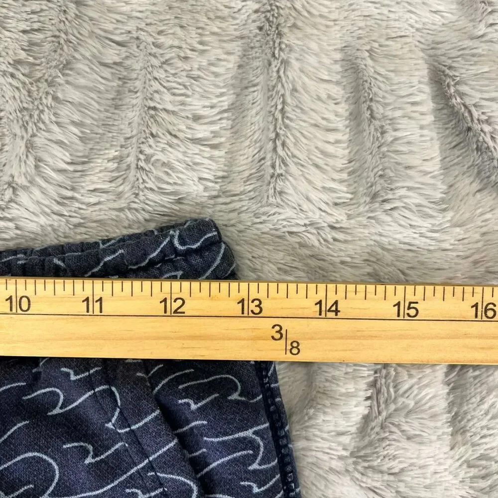 Old Navy Shorts Boys XL 14-16 Wave Print Drawstring Pocket Casual Knit Active
